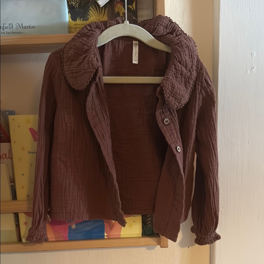 Rylee Cru 4t cotton button up blouse